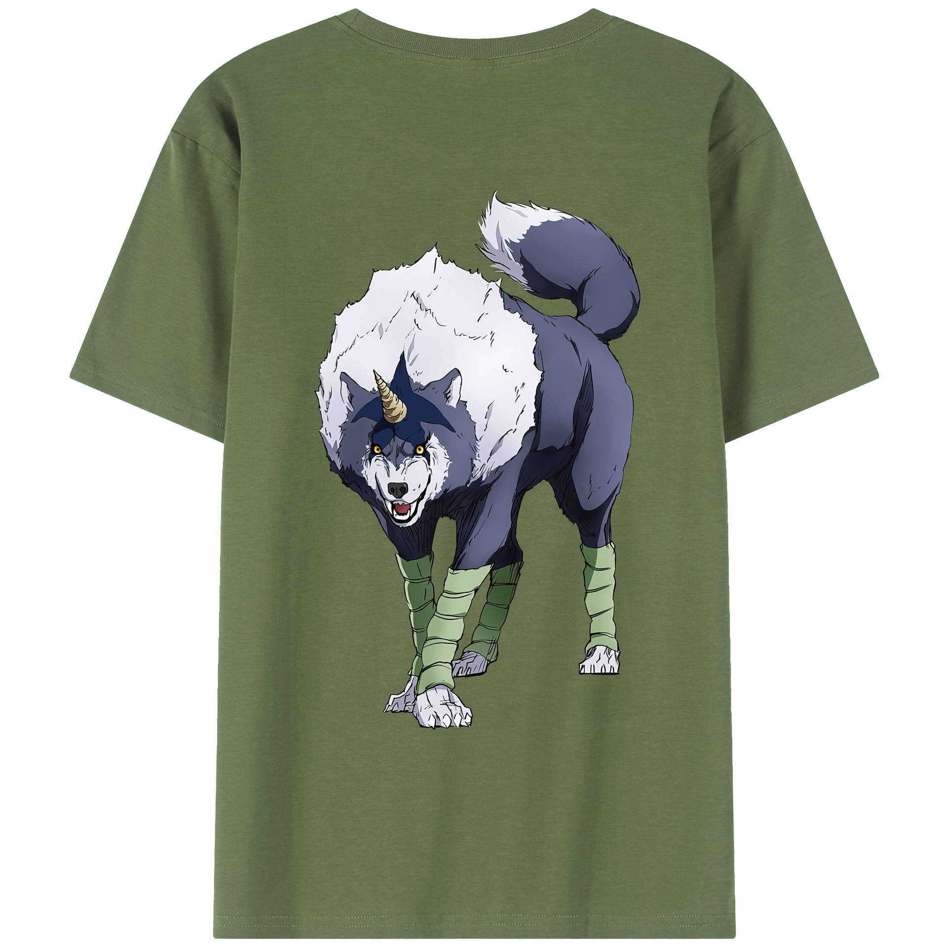 （画像用） 転スラ Regarding Reincarnated to Slime 綿100％ メンズ半袖Tシャツ（バックプリント） 通気性